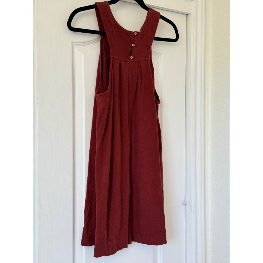 Free People FP BEACH Beat The Heat Tunic Dress Womens Red Cowboy Natural Medium - Picture 14 of 15